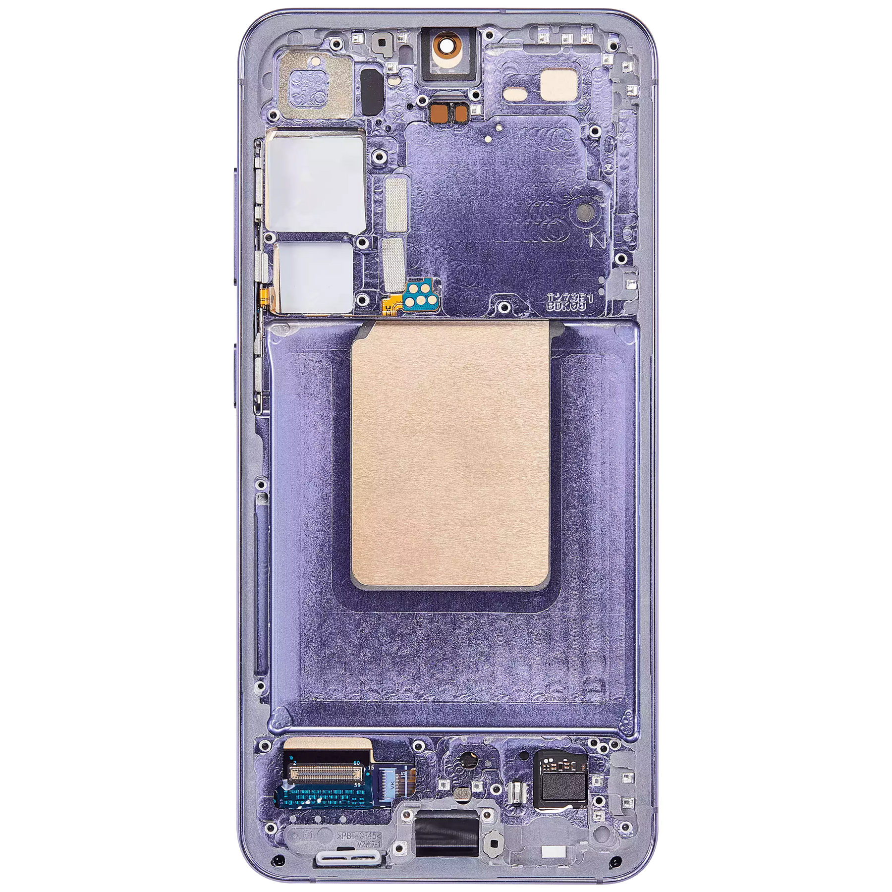 OLED Assembly With Frame Compatible For Samsung Galaxy S24 5G (US & International Version) (Refurbished) (Cobalt Violet)