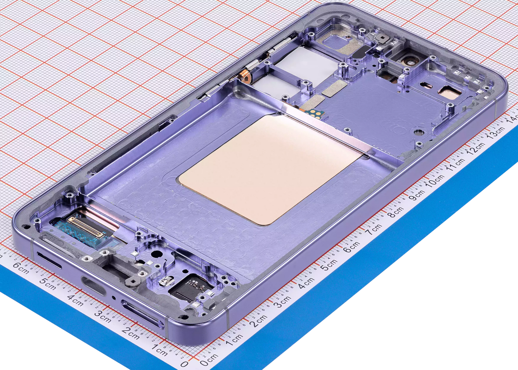 OLED Assembly With Frame Compatible For Samsung Galaxy S24 5G (US & International Version) (Refurbished) (Cobalt Violet)