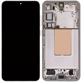 OLED Assembly With Frame Compatible For Samsung Galaxy S24 Plus 5G (US & International Version) (Refurbished) (Amber Yellow)