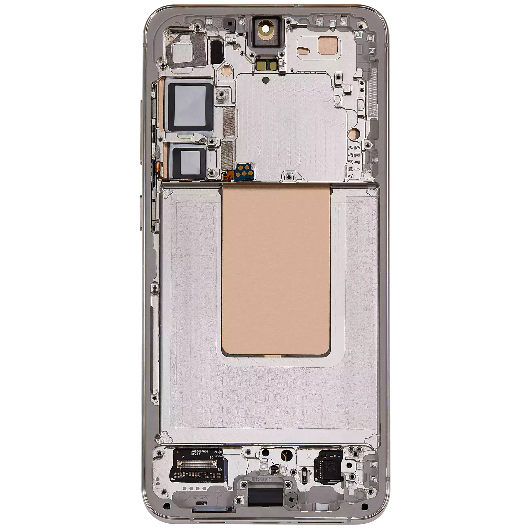 OLED Assembly With Frame Compatible For Samsung Galaxy S24 Plus 5G (US & International Version) (Refurbished) (Amber Yellow)