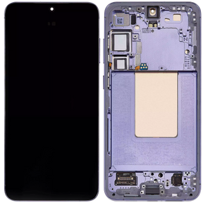 OLED Assembly With Frame Compatible For Samsung Galaxy S24 Plus 5G (US & International Version) (Refurbished) (Cobalt Violet)