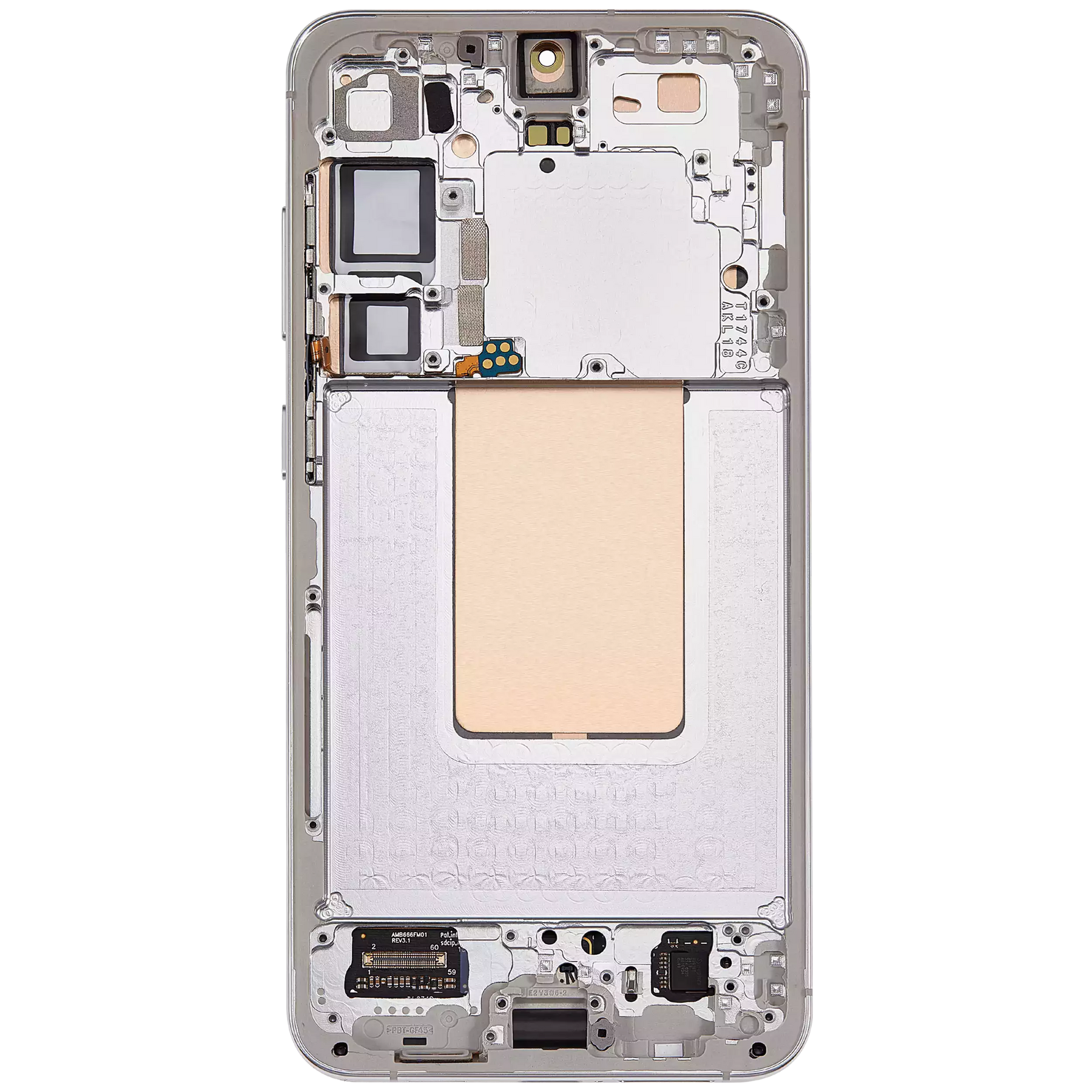 OLED Assembly With Frame Compatible For Samsung Galaxy S24 Plus 5G (US & International Version) (Refurbished) (Marble Grey)