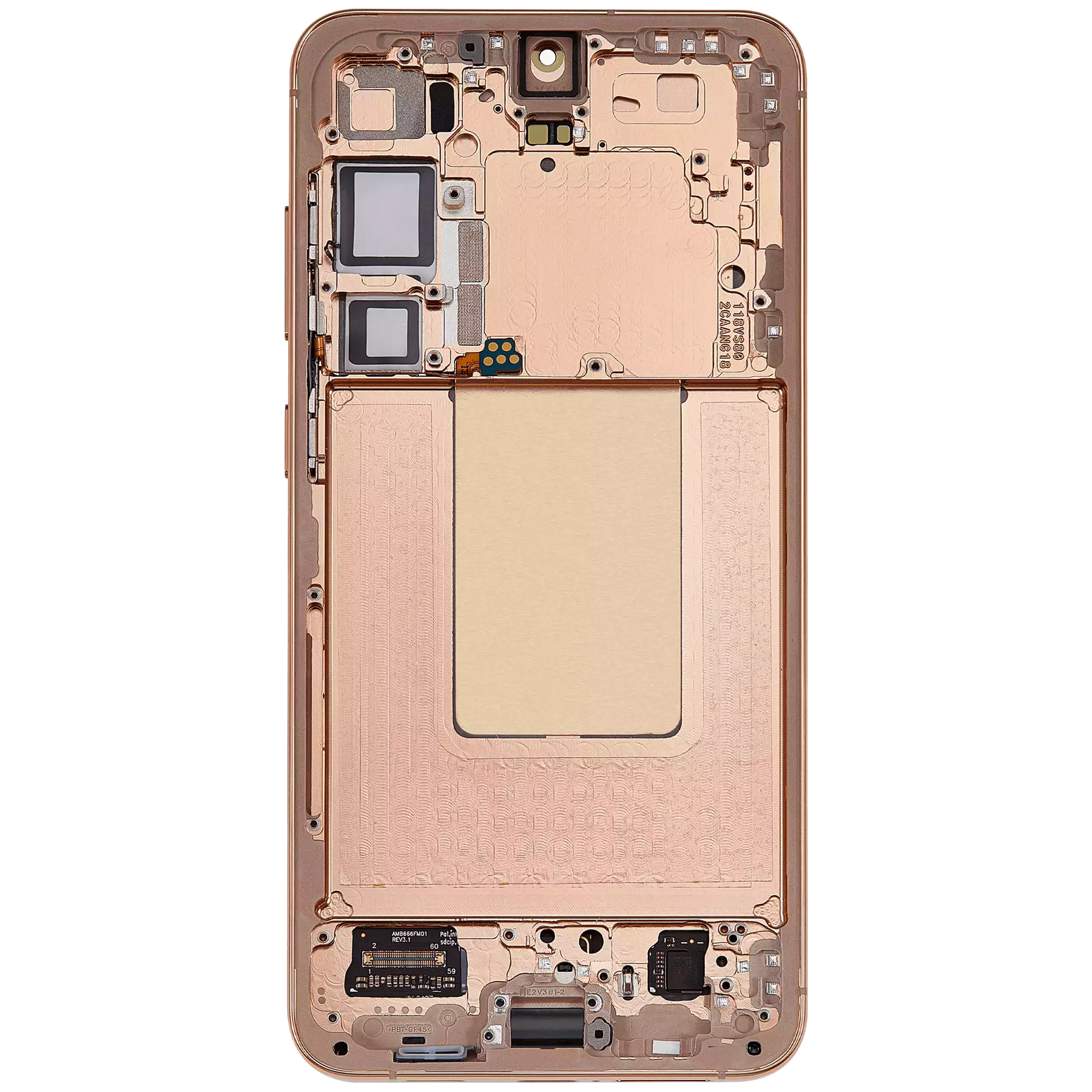 OLED Assembly With Frame Compatible For Samsung Galaxy S24 Plus 5G (US & International Version) (Refurbished) (Sandstone Orange)