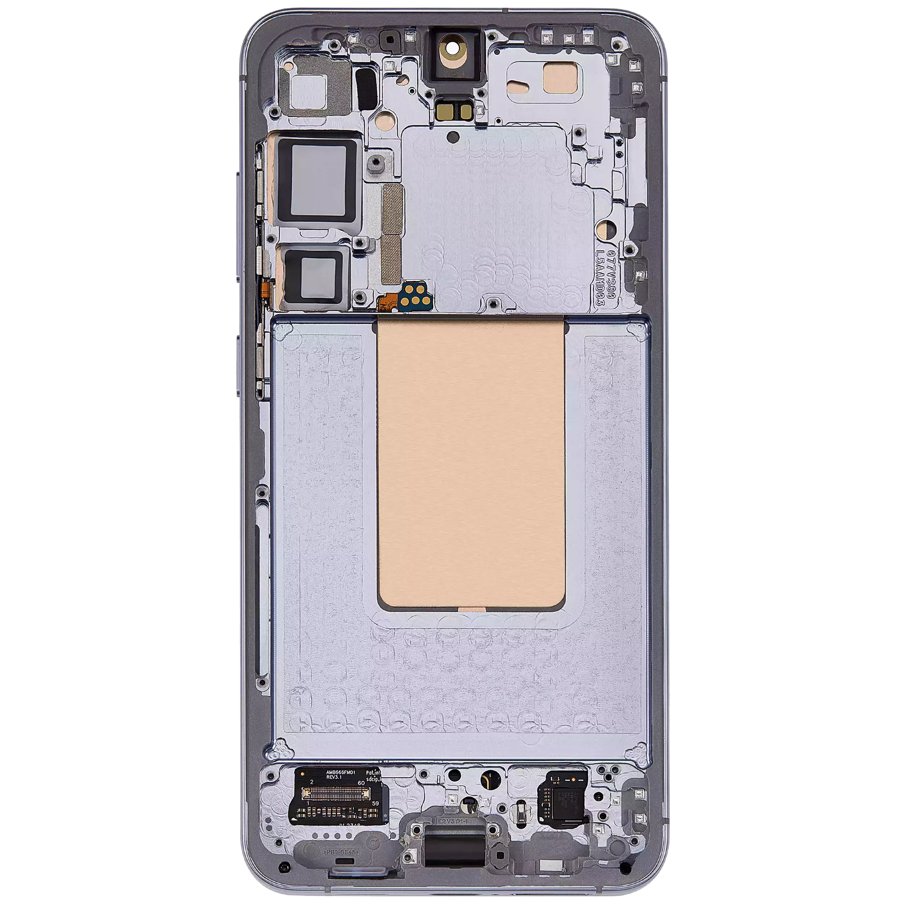 OLED Assembly With Frame Compatible For Samsung Galaxy S24 Plus 5G (US & International Version) (Refurbished) (Sapphire Blue)