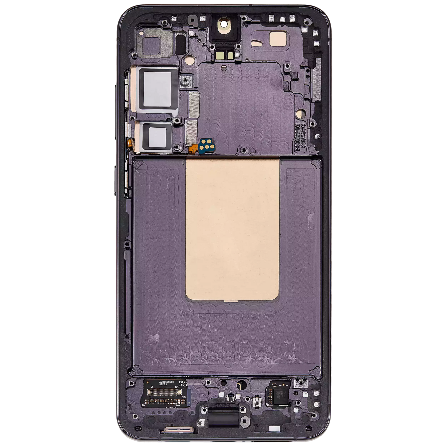 OLED Assembly With Frame Compatible For Samsung Galaxy S24 Plus 5G (US & International Version) (Refurbished) (Onyx Black)