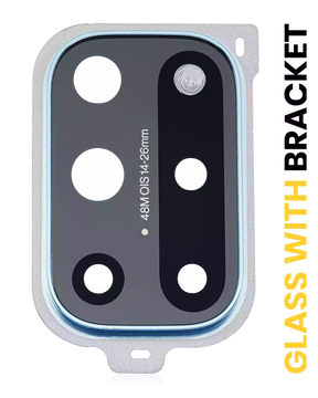 Back Camera Lens With Bracket Compatible For OnePlus 8T Replacement (Blue)