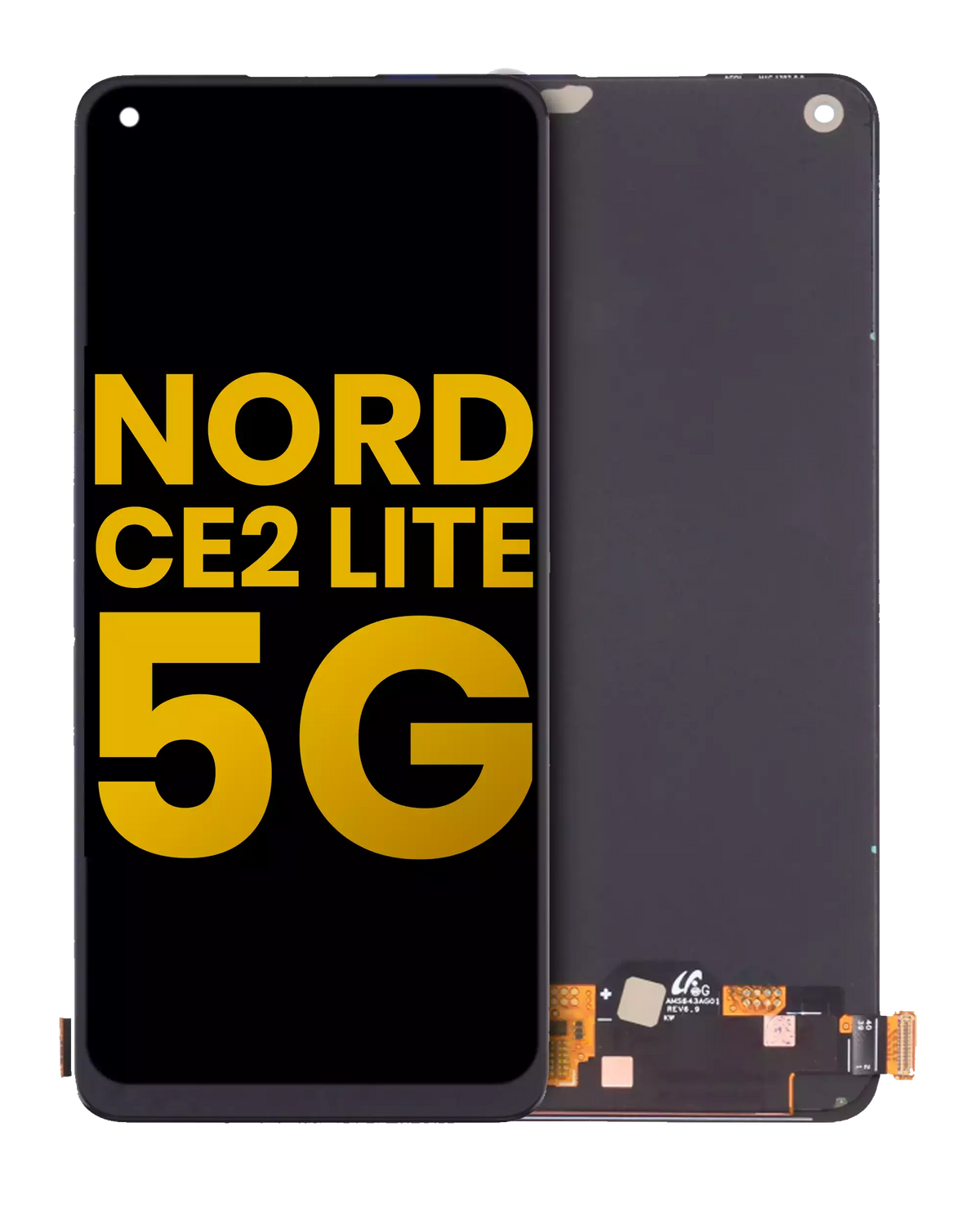 Replacement LCD Assembly Without Frame Compatible For OnePlus Nord CE2 Lite 5G (Refurbished) (All Colors)