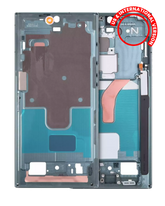Replacement Mid-Frame Housing Compatible For Samsung Galaxy S22 Ultra 5G (US & International Version) (Graphite)