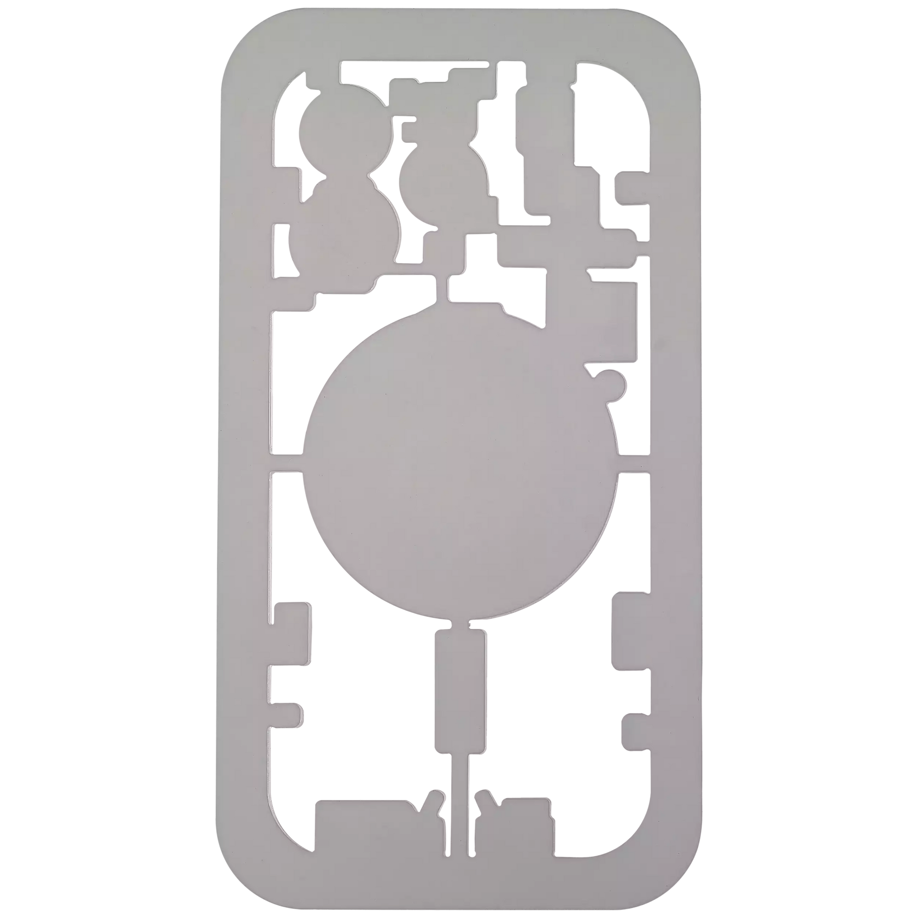 Laser Machine Protection Mold Compatible For iPhone 15 Pro (M-Triangel)