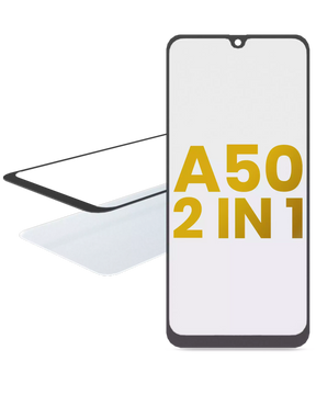 2 in 1 Front Glass With OCA Pre-Installed Compatible For Samsung Galaxy A50 (A505 / 2019)