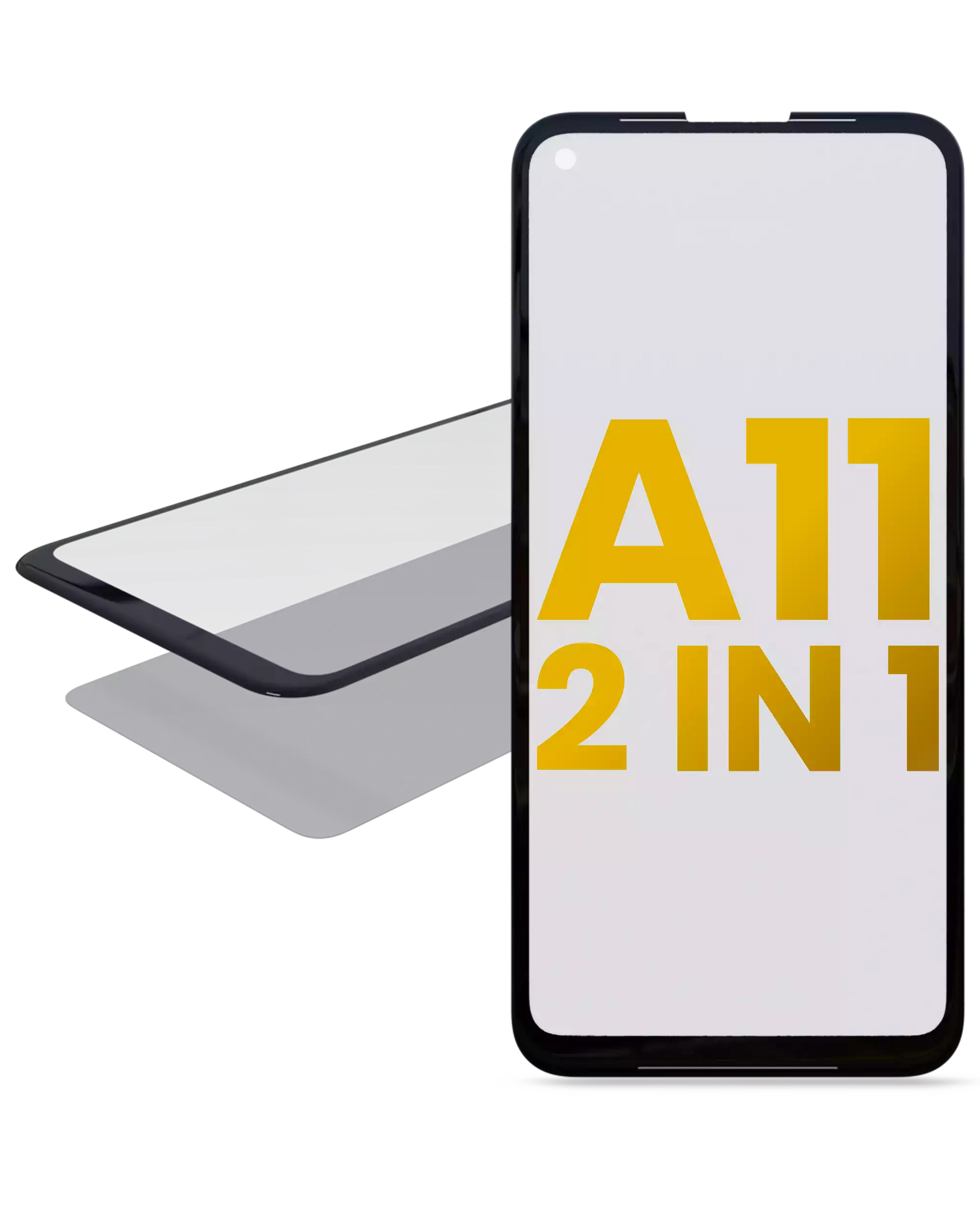 2 in 1 Front Glass With OCA Compatible For Samsung Galaxy A11 (US Version) (A115 / 2020)