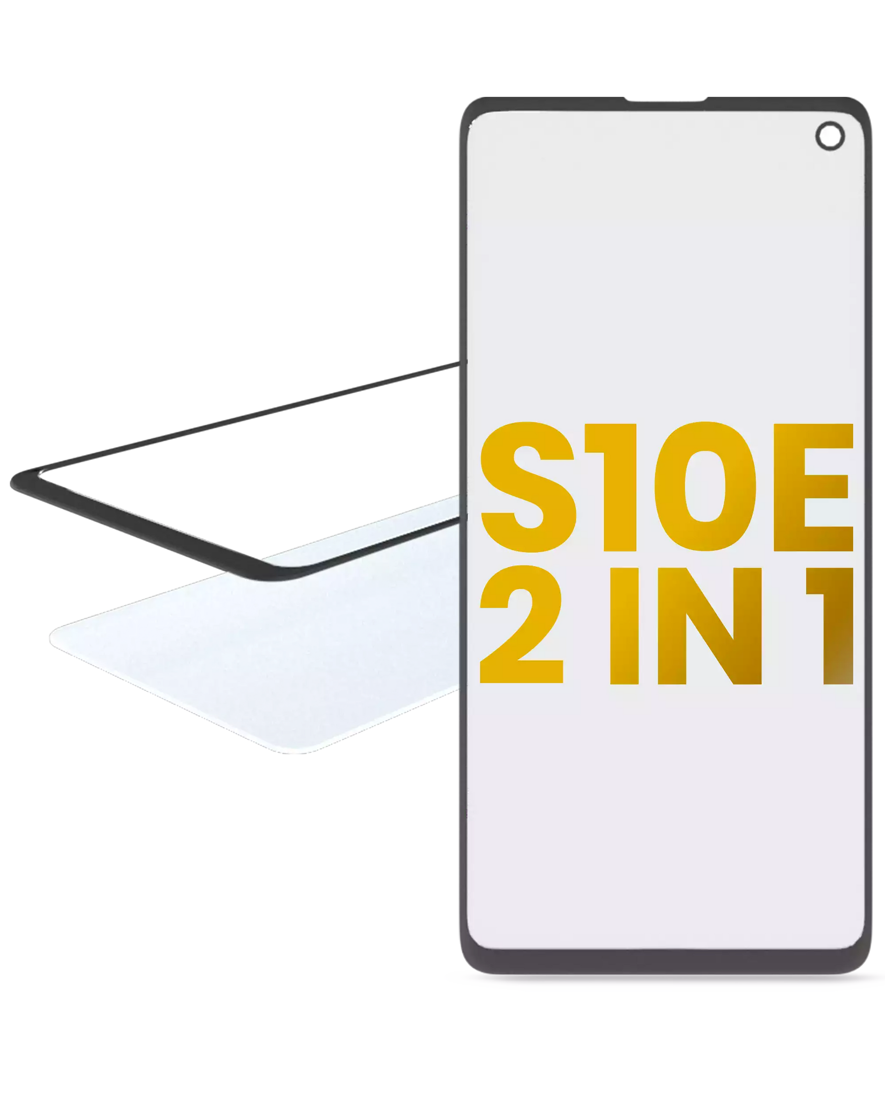 2 in 1 Front Glass With OCA Pre-Installed Compatible For Samsung Galaxy S10E Replacement