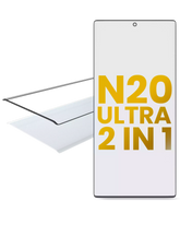 2 in 1 Front Glass With OCA Pre-Installed Compatible For Samsung Galaxy Note 20 Ultra Replacement
