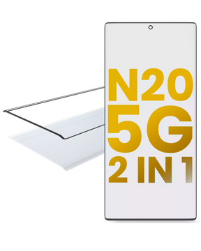 2 in 1 Front Glass With OCA Pre-Installed Compatible For Samsung Galaxy Note 20 5G Replacement