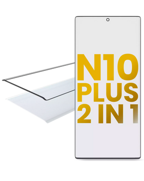 2 in 1 Front Glass With OCA Pre-Installed Compatible For Samsung Galaxy Note 10 Plus Replacement