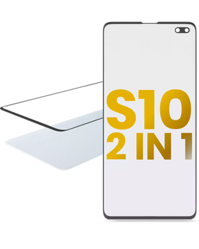2 in 1 Front Glass With OCA Pre-Installed Compatible For Samsung Galaxy S10 Plus Replacement by Macfactory.Store