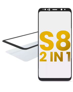 2 in 1 Front Glass With OCA Pre-Installed Compatible For Samsung Galaxy S8 Replacement by Macfactory.in