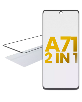 Replacement 2 IN 1 Front Glass With OCA Pre-Installed Compatible For Samsung Galaxy A71 (A715 / 2020)