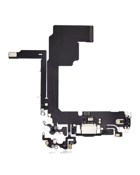 Charging Port Flex Cable Compatible For iPhone 15 Pro (Aftermarket Plus) (Black Titanium)