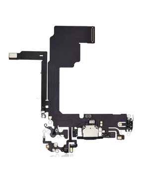 Charging Port Flex Cable Compatible For iPhone 15 Pro (Premium) (Blue Titanium)