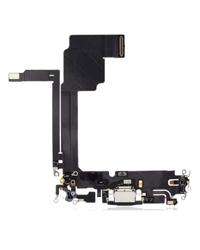 Charging Port Flex Cable Compatible For iPhone 15 Pro Max (Premium) (Black Titanium)