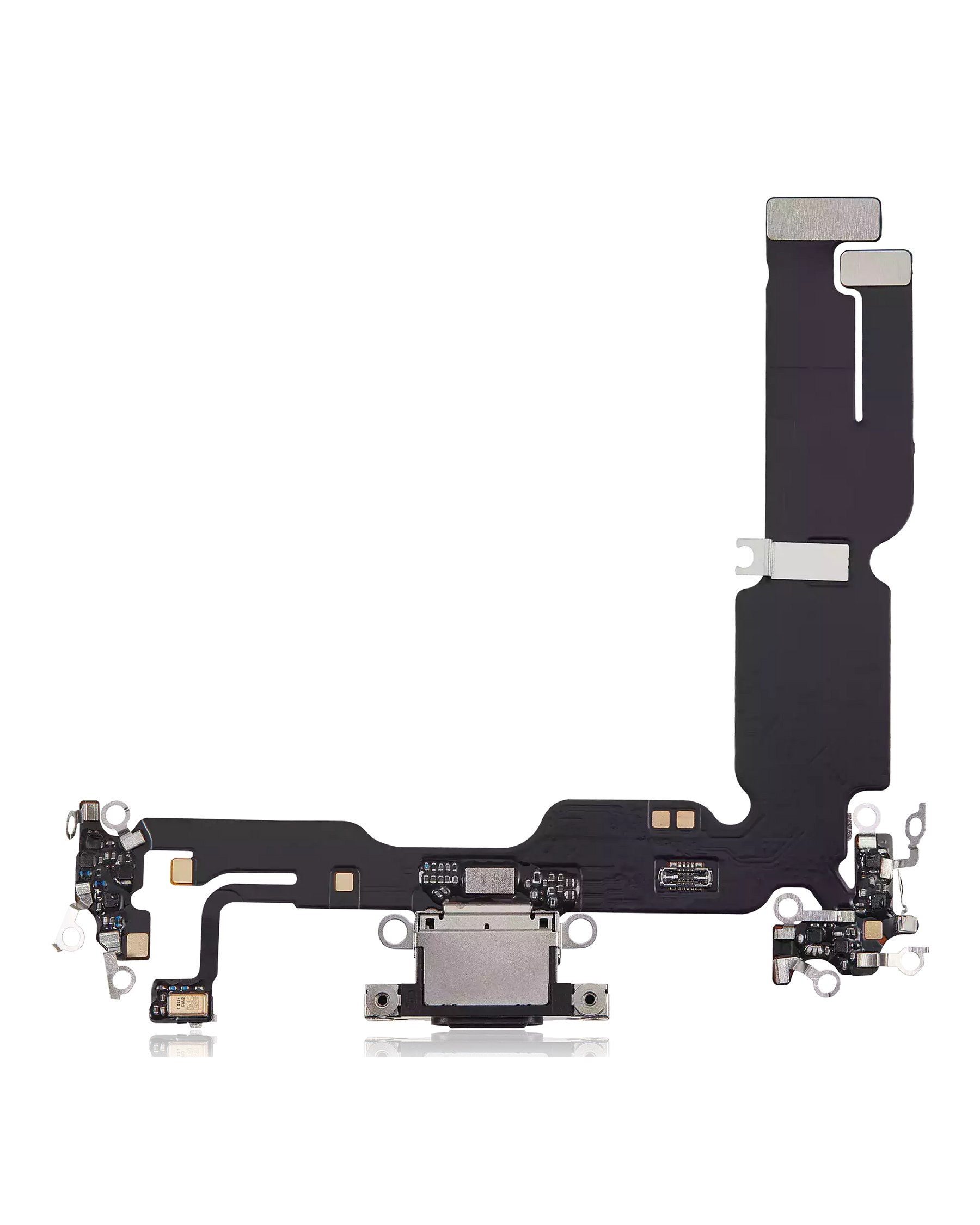 Charging Port Flex Cable Compatible For iPhone 15 Plus (Aftermarket Plus) (Black)