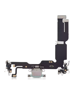 Charging Port Flex Cable Compatible For iPhone 15 Plus (Aftermarket Plus) (Green)