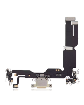 Charging Port Flex Cable Compatible For iPhone 15 Plus (Aftermarket Plus) (Yellow)
