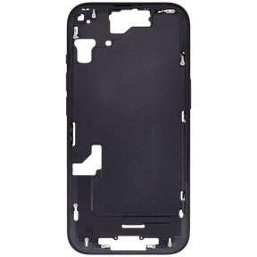 Mid-Frame Housing With Power And Volume Button Compatible For iPhone 15 (International Version) (Used OEM Pull: Grade A) (Black)