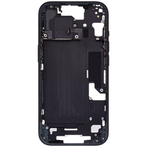 Mid-Frame Housing With Power And Volume Button Compatible For iPhone 15 (International Version) (Used OEM Pull: Grade A) (Black)