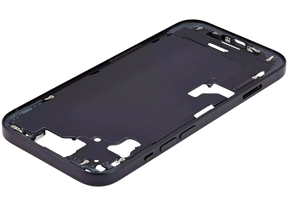 Mid-Frame Housing With Power And Volume Button Compatible For iPhone 15 (International Version) (Used OEM Pull: Grade A) (Black)