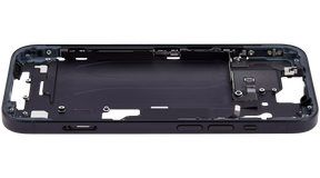 Mid-Frame Housing With Power And Volume Button Compatible For iPhone 15 (International Version) (Used OEM Pull: Grade A) (Black)