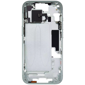 Mid-Frame Housing With Power And Volume Button Compatible For iPhone 15 (International Version) (Used OEM Pull: Grade A) (Green)