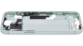 Mid-Frame Housing With Power And Volume Button Compatible For iPhone 15 (International Version) (Used OEM Pull: Grade A) (Green)