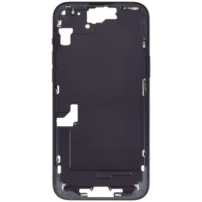 Mid-Frame Housing With Power And Volume Button Compatible For iPhone 15 Plus (International Version) (Used OEM Pull: Grade A) (Black)