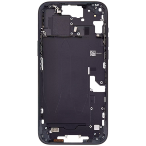 Mid-Frame Housing With Power And Volume Button Compatible For iPhone 15 Plus (International Version) (Used OEM Pull: Grade A) (Black)