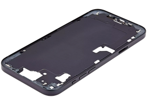 Mid-Frame Housing With Power And Volume Button Compatible For iPhone 15 Plus (International Version) (Used OEM Pull: Grade A) (Black)