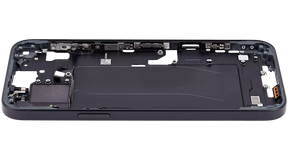 Mid-Frame Housing With Power And Volume Button Compatible For iPhone 15 Plus (International Version) (Used OEM Pull: Grade A) (Black)