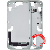 Mid-Frame Housing With Power And Volume Button Compatible For iPhone 15 Plus (International Version) (Used OEM Pull: Grade A) (Green)