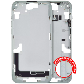 Mid-Frame Housing With Power And Volume Button Compatible For iPhone 15 Plus (International Version) (Used OEM Pull: Grade A) (Green)