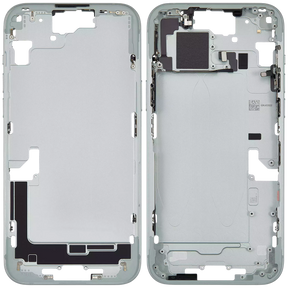 Mid-Frame Housing With Power And Volume Button Compatible For iPhone 15 Plus (International Version) (Used OEM Pull: Grade A) (Green)