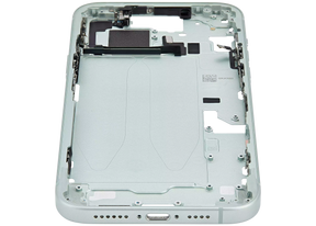 Mid-Frame Housing With Power And Volume Button Compatible For iPhone 15 Plus (International Version) (Used OEM Pull: Grade A) (Green)