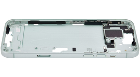 Mid-Frame Housing With Power And Volume Button Compatible For iPhone 15 Plus (International Version) (Used OEM Pull: Grade A) (Green)