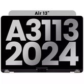 Complete LCD Display Assembly Compatible For MacBook Air 13" (A3113 / 2024) (Used OEM Pull: Grade A) (Silver)