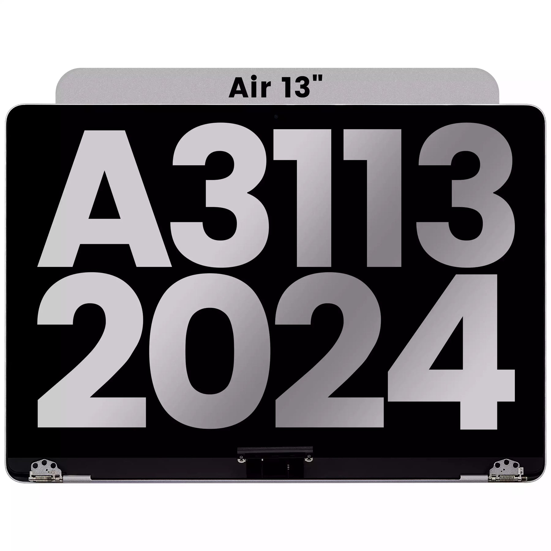 Complete LCD Display Assembly Compatible For MacBook Air 13" (A3113 / 2024) (Used OEM Pull: Grade A) (Space Gray)