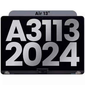 Complete LCD Display Assembly Compatible For MacBook Air 13" (A3113 / 2024) (Used OEM Pull: Grade A) (Midnight)
