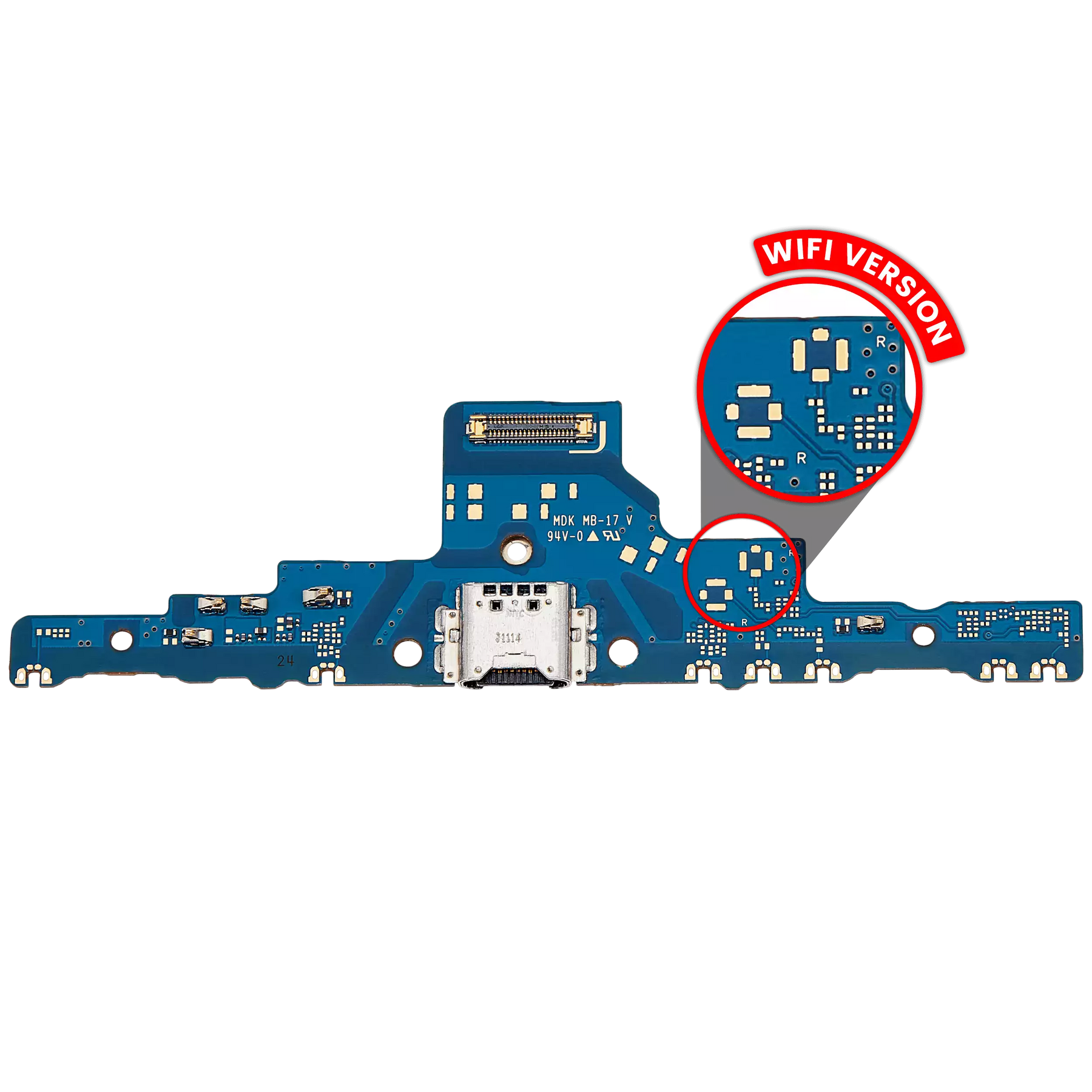 Charging Port Board Compatible For Samsung Galaxy Tab S6 Lite 10.4" (P610) (2020) (WiFi Version) (Premium)