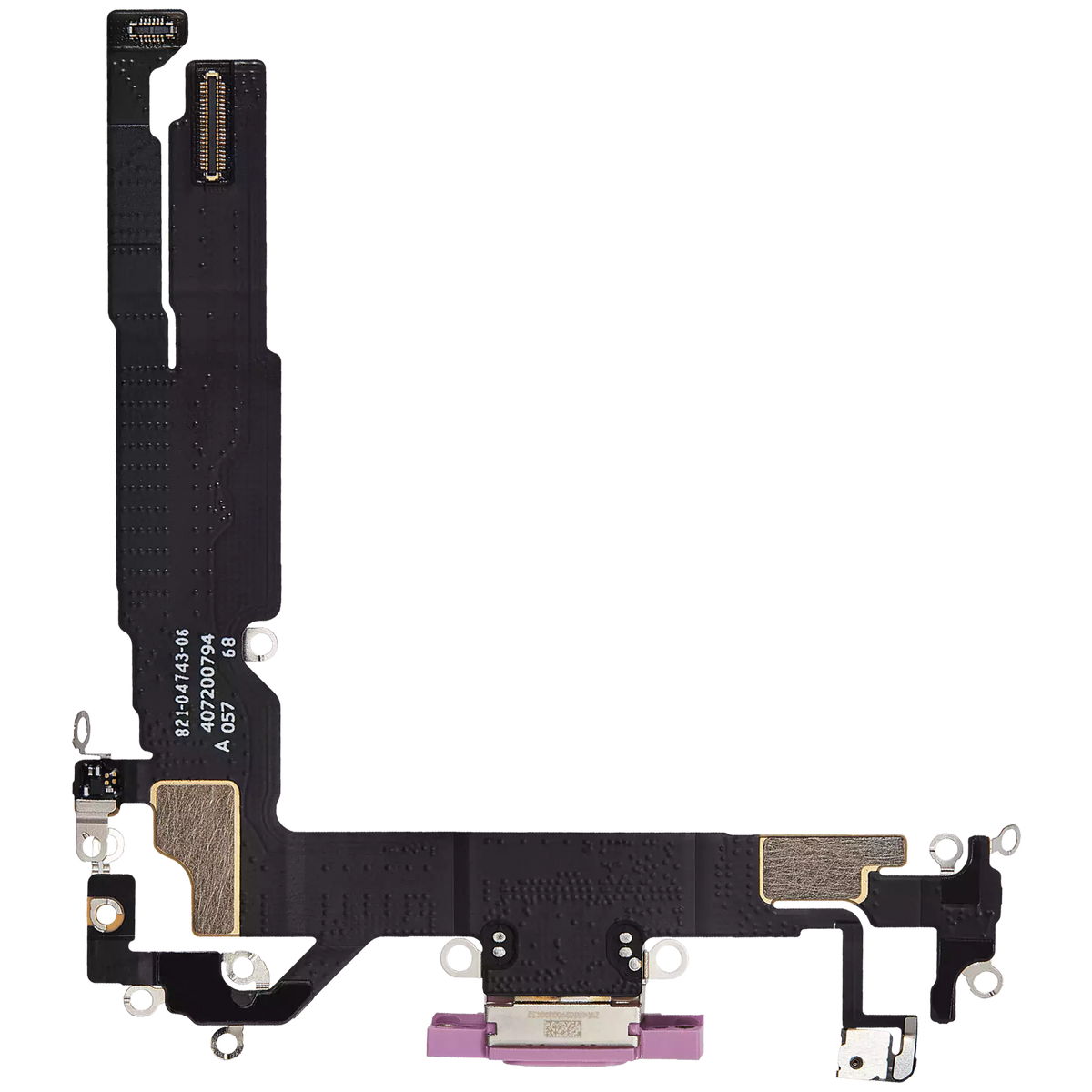 Charging Port Flex Cable Compatible For iPhone 16 (Premium) (Pink)