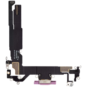 Charging Port Flex Cable Compatible For iPhone 16 (Premium) (Pink)