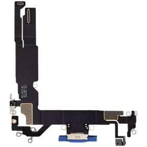 Charging Port Flex Cable Compatible For iPhone 16 (Premium) (Ultramarine)